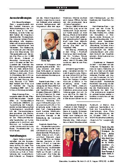 Vorschauseite 1: Ausschreibungen