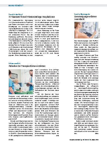 Vorschauseite 1: Kurative Mammografie: Genehmigungsverfahren vereinfacht