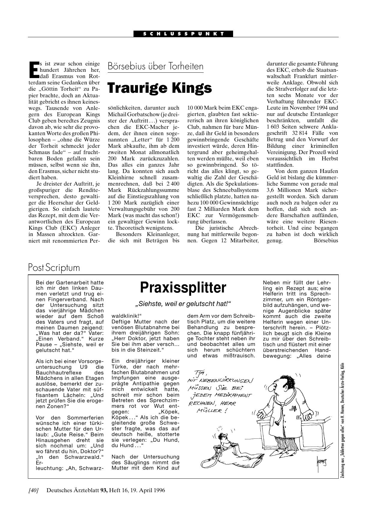 Vorschauseite 1: Praxissplitter: „Siehste, weil er gelutscht hat! “