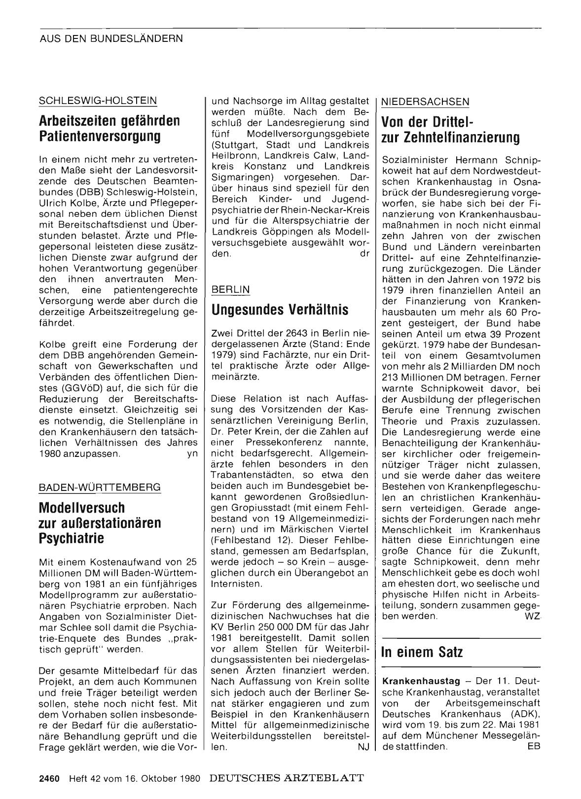 Vorschauseite 1: In einem Satz: Krankenhaustag