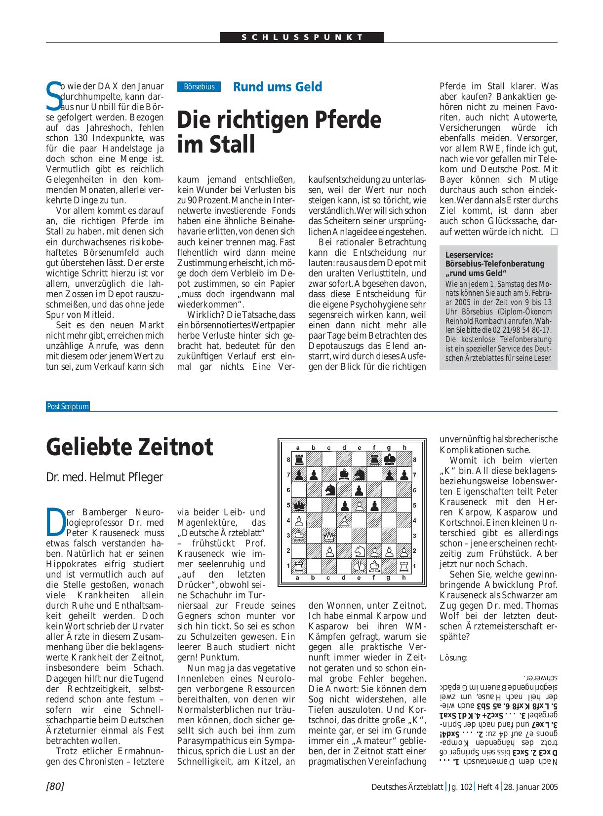 Vorschauseite 1: Leserservice: Börsebius-Telefonberatung „rund ums Geld“