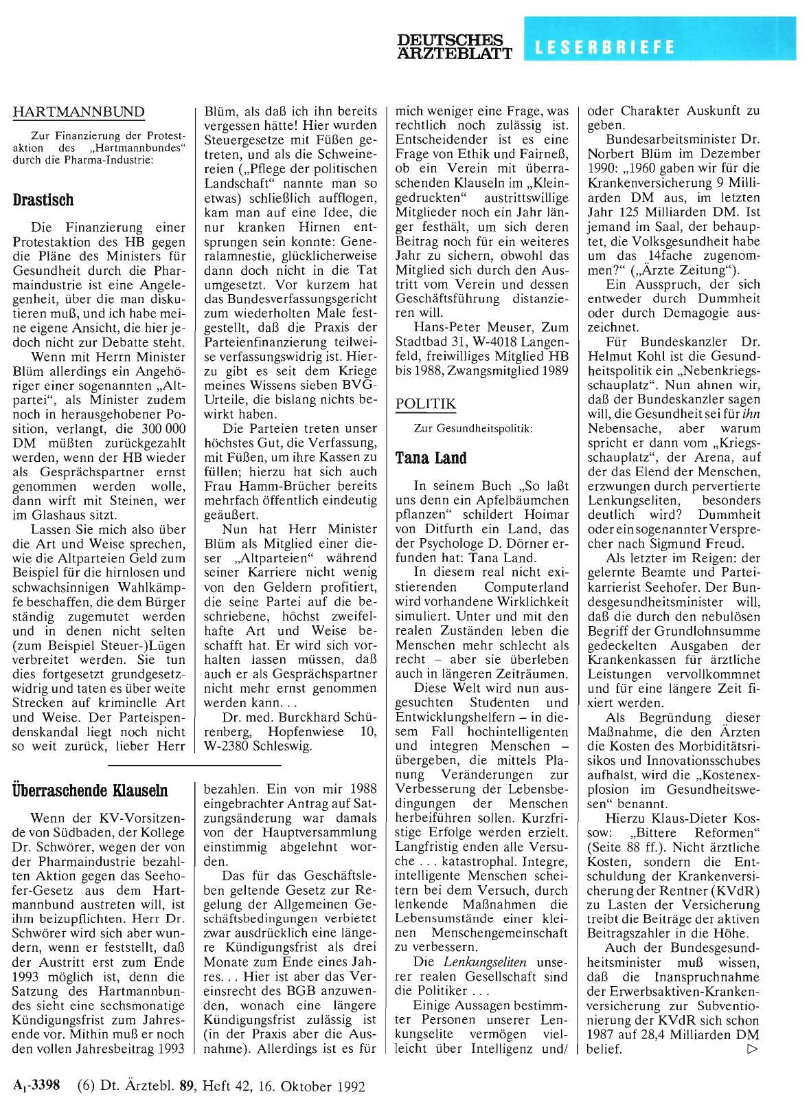 Vorschauseite 1: POLITIK: Tana Land