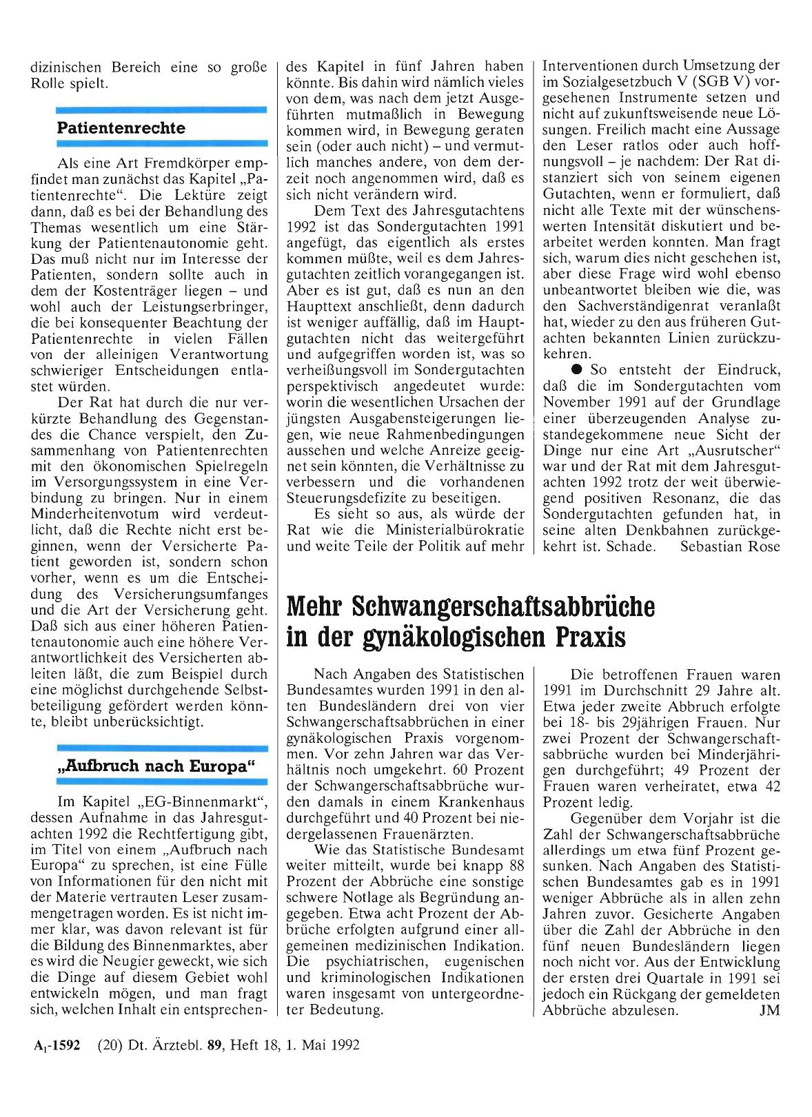Vorschauseite 1: Mehr Schwangerschaftsabbrüche in der gynäkologischen Praxis