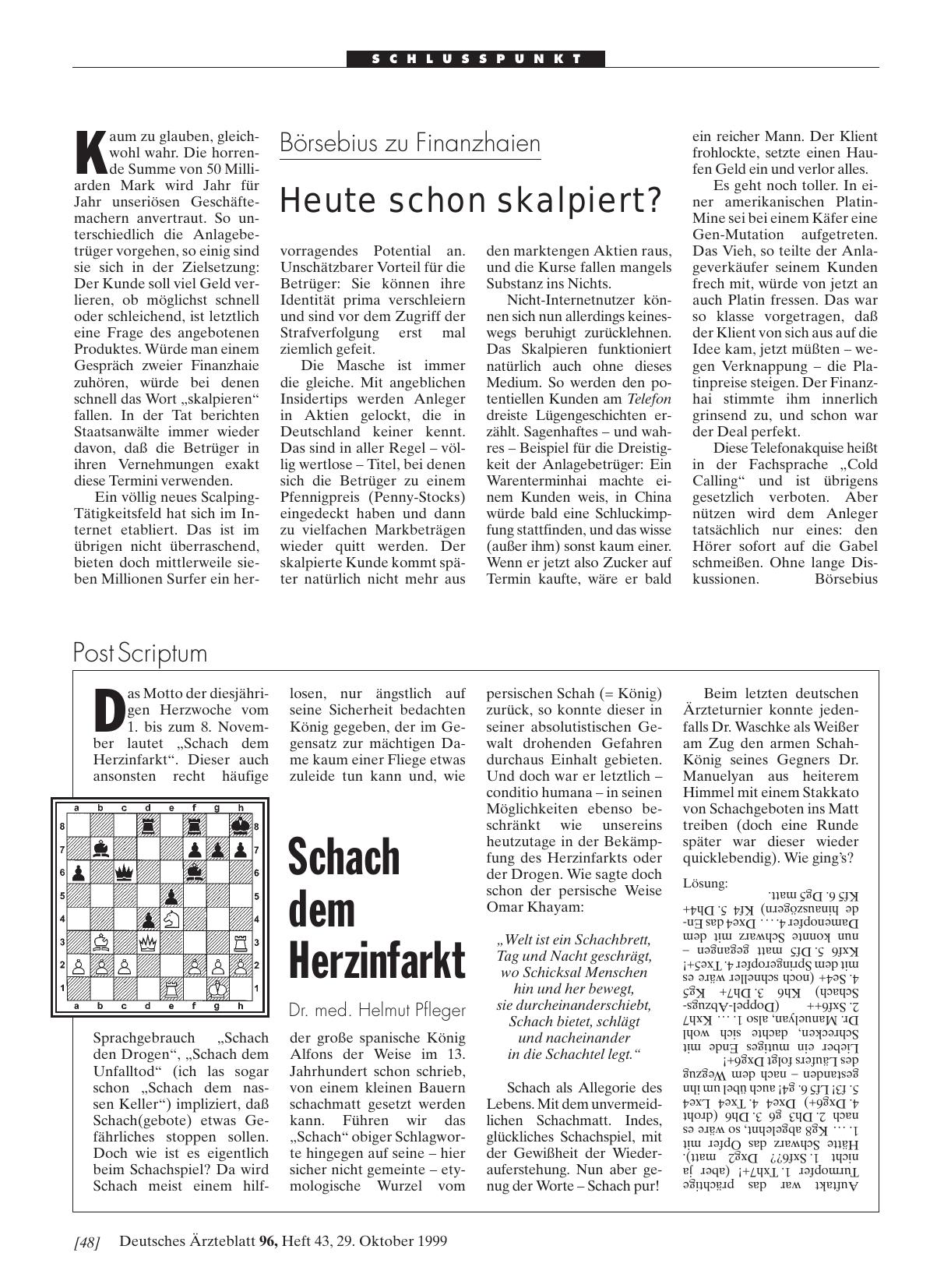 Vorschauseite 1: Börsebius zu Finanzhaien: Heute schon skalpiert?