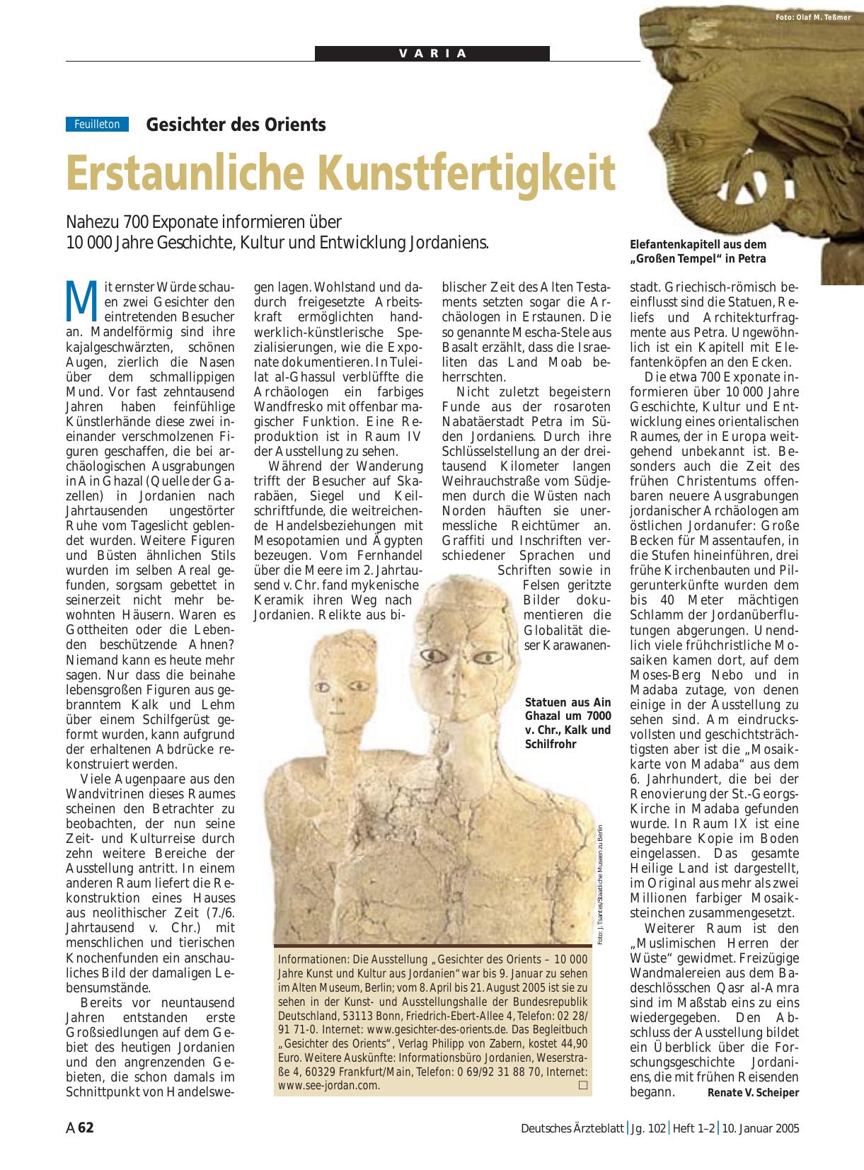 Vorschauseite 1: Gesichter des Orients: Erstaunliche Kunstfertigkeit