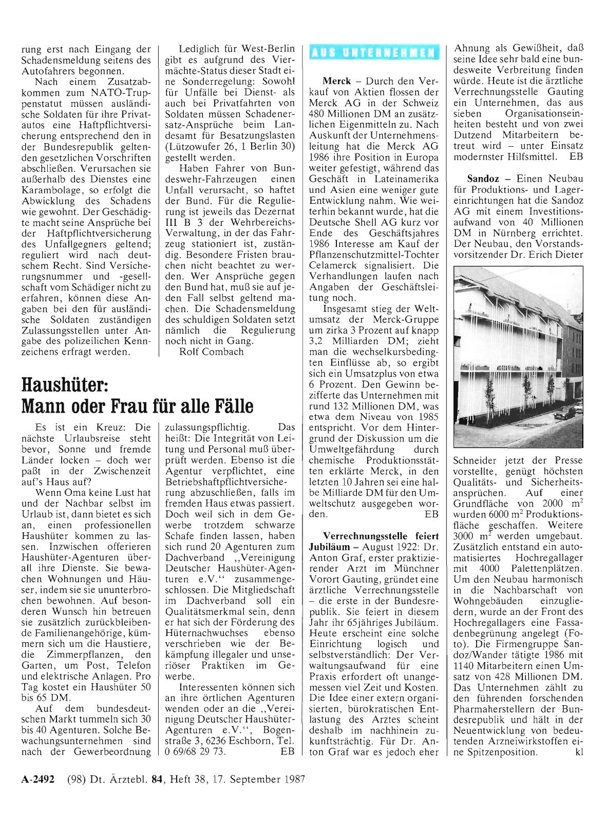 Vorschauseite 1: Haushüter: Mann oder Frau für alle Fälle