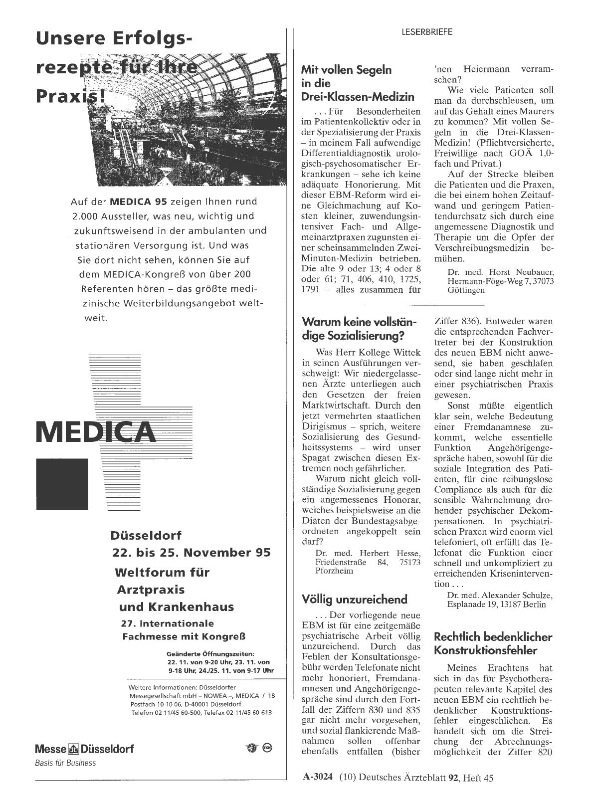 Vorschauseite 1: EBM: Völlig unzureichend