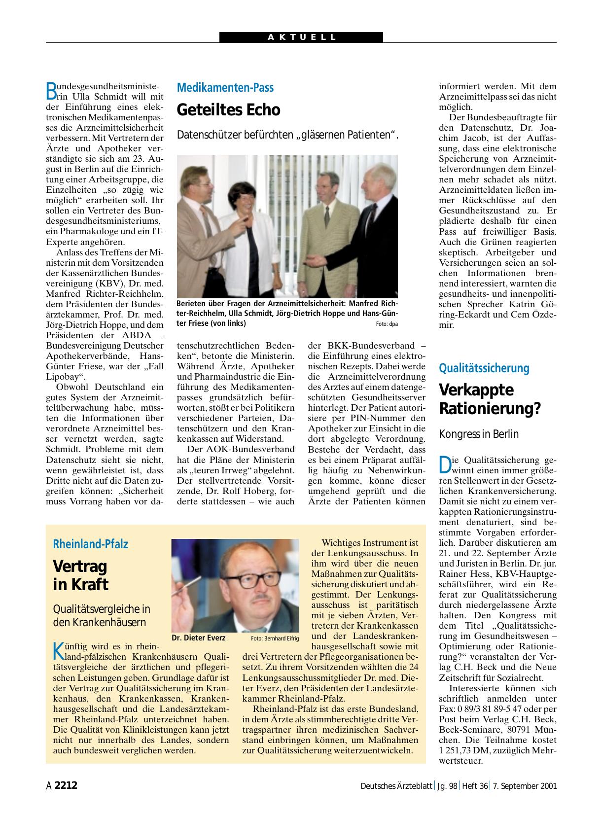 Vorschauseite 1: Rheinland-Pfalz: Vertrag in Kraft