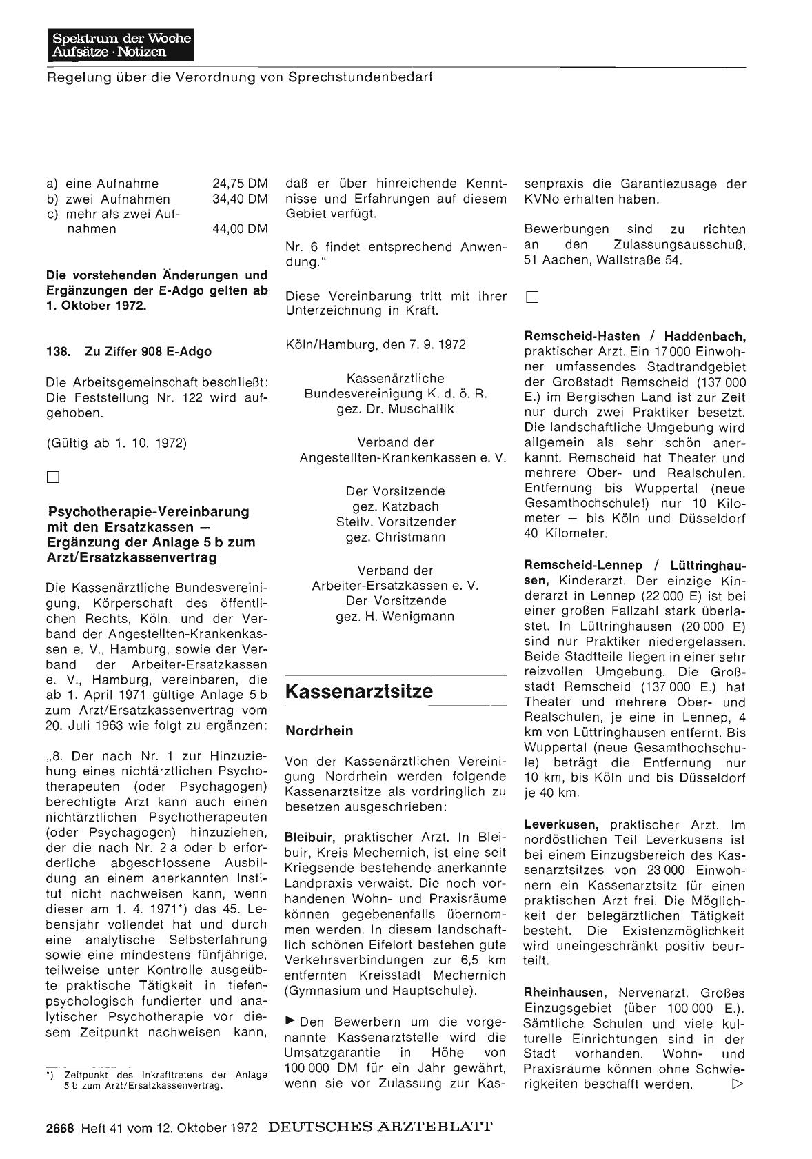 Vorschauseite 1: Kassenarztsitze