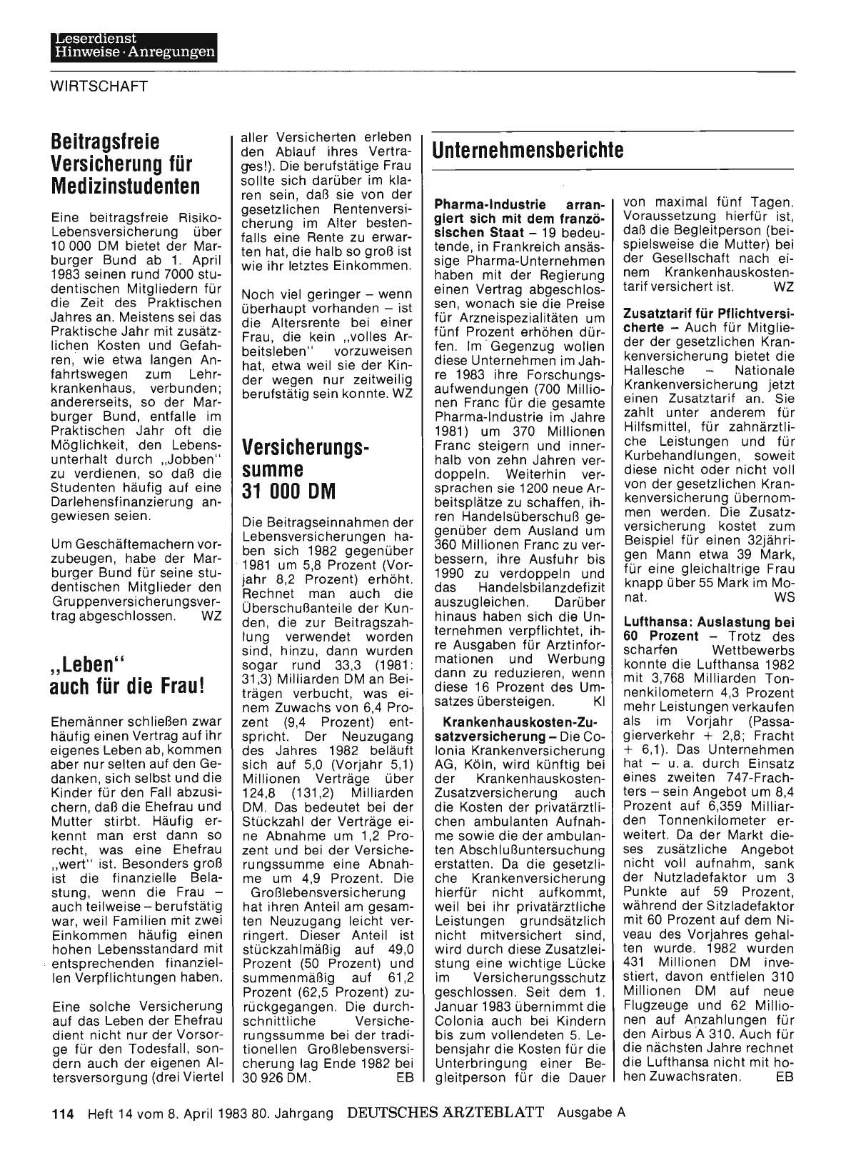 Vorschauseite 1: Unternehmensberichte