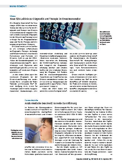 Vorschauseite 1: Coronaabstriche: Anatomiestudie beschreibt korrekte Durchführung