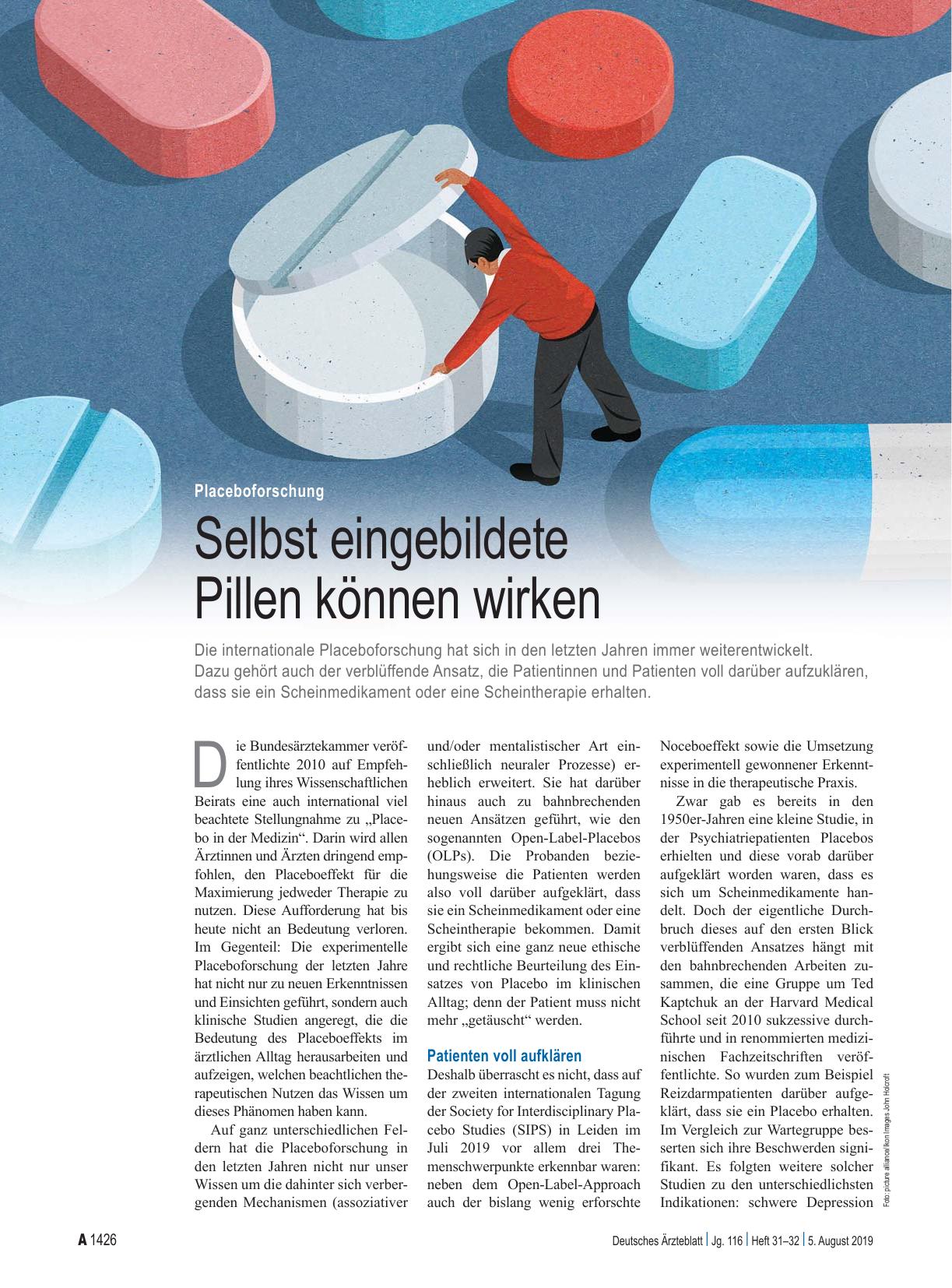 Vorschauseite 1: Placeboforschung: Selbst eingebildete Pillen können wirken