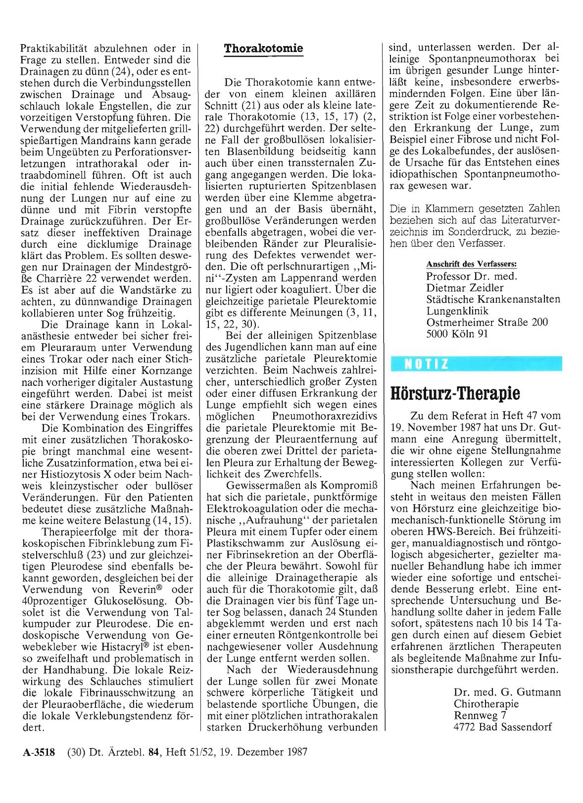 Vorschauseite 1: Hörsturz-Therapie