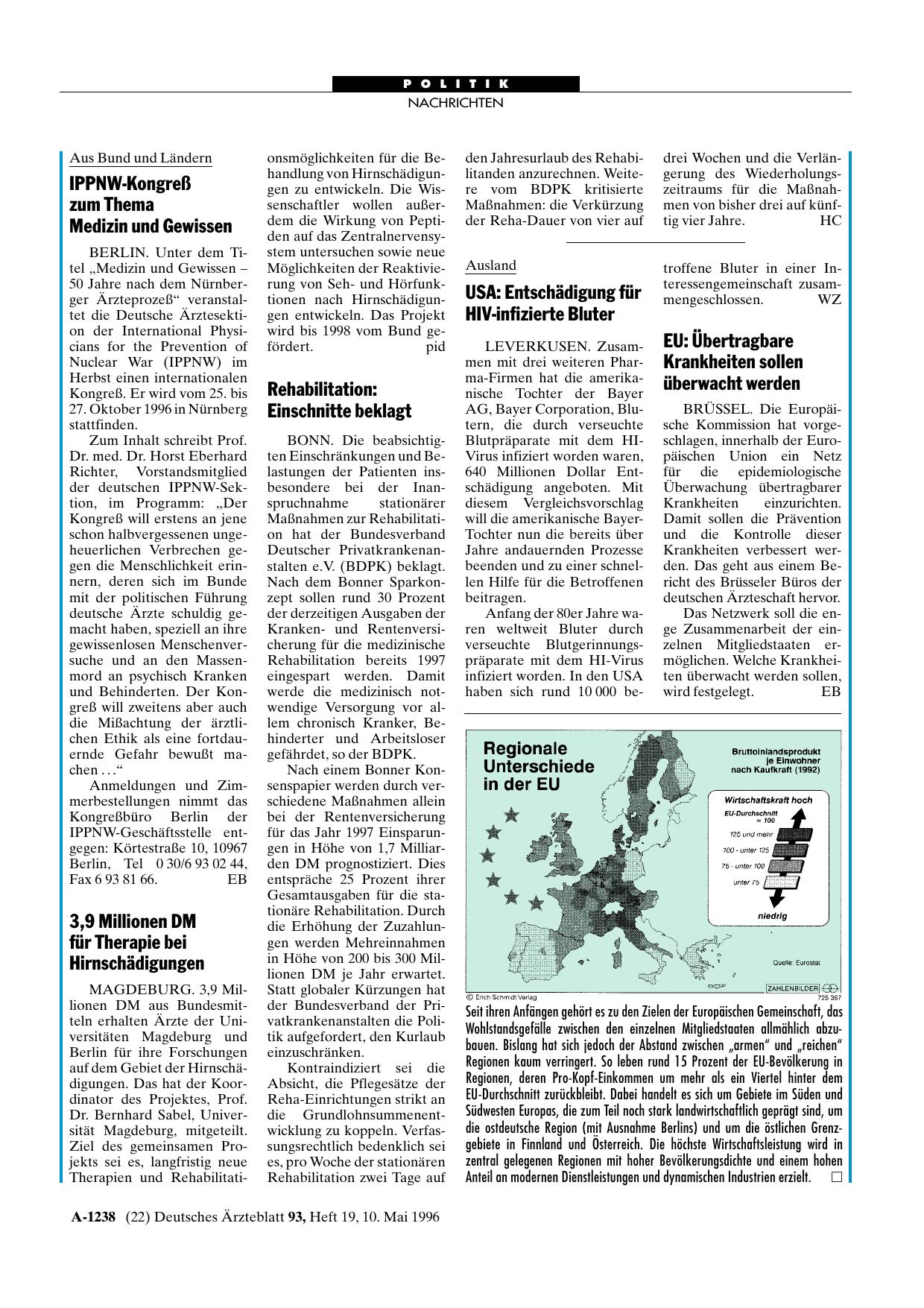 Vorschauseite 1: Rehabilitation: Einschnitte beklagt