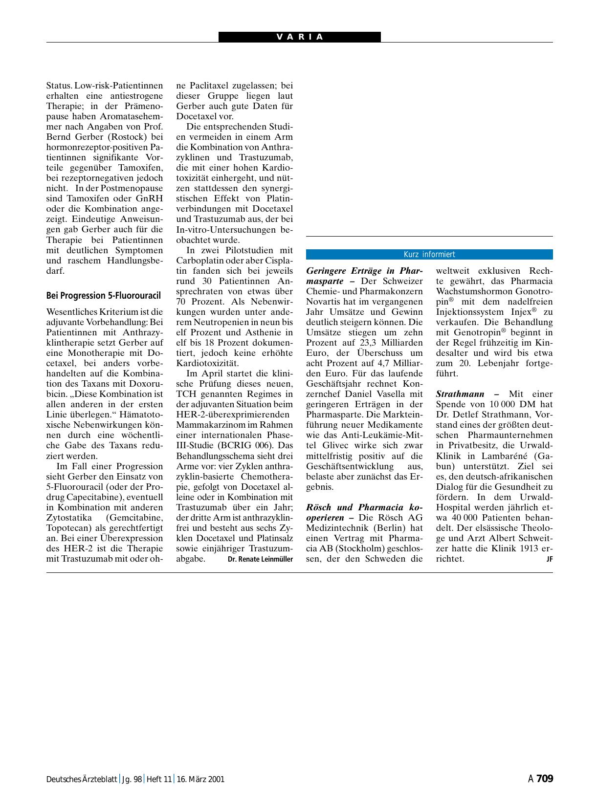 Vorschauseite 1: Kurz informiert
