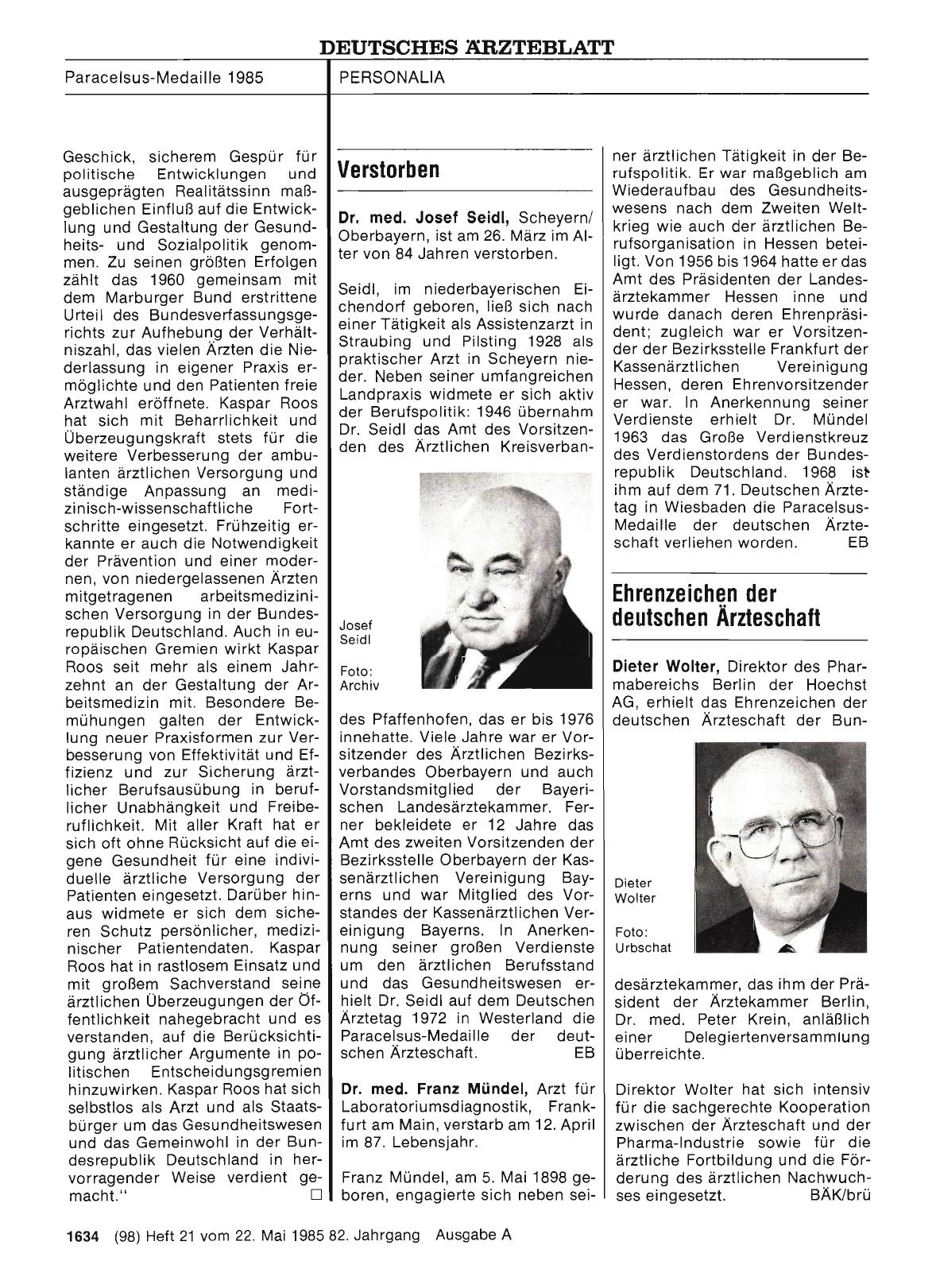 Vorschauseite 1: Verstorben