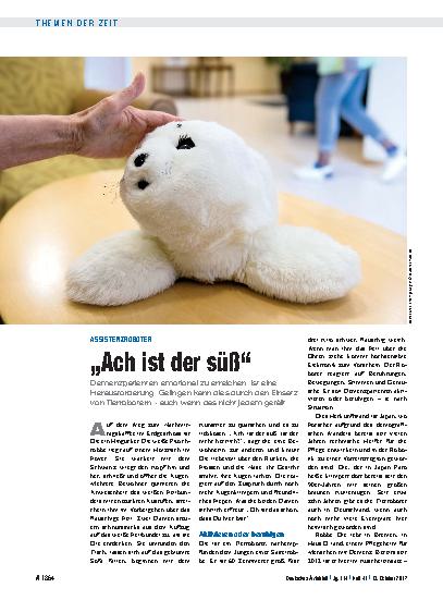 Vorschauseite 1: Assistenzroboter: „Ach ist der süß“