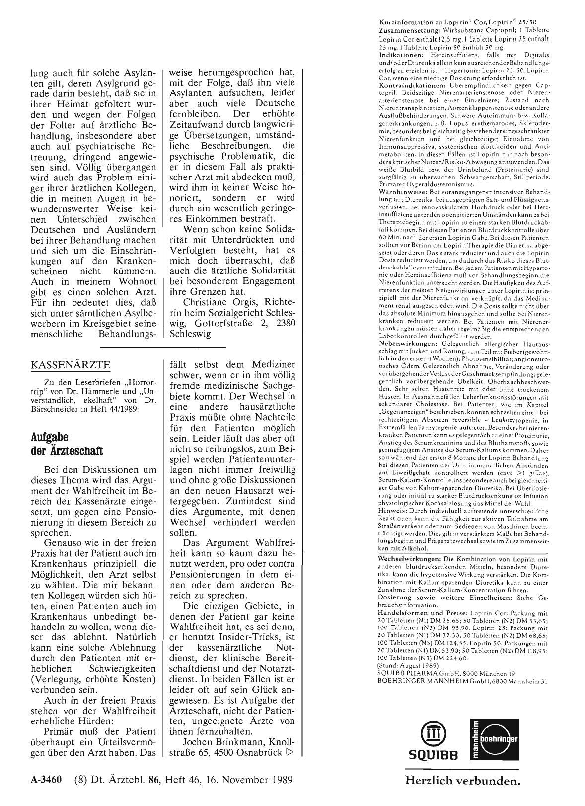 Vorschauseite 1: KASSENÄRZTE: Aufgabe der Ärzteschaft