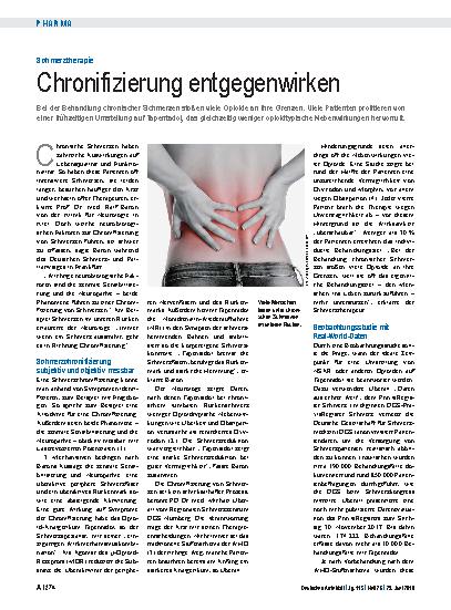 Vorschauseite 1: Schmerztherapie: Chronifizierung entgegenwirken