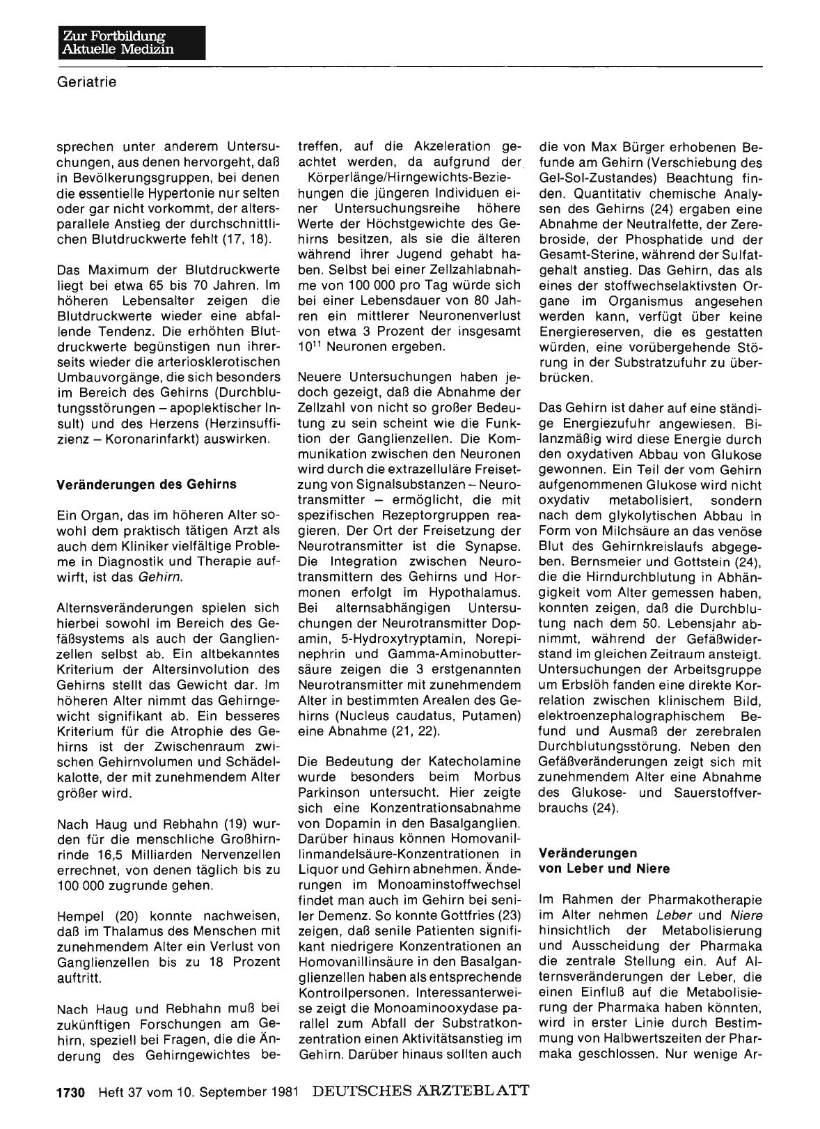 Vorschauseite 1: Physiologische und pathologische Phänomene des Alterns (Teil 2)