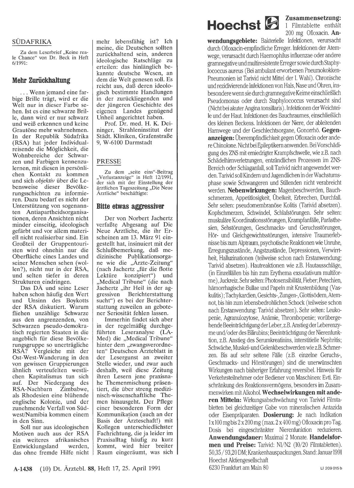 Vorschauseite 1: SÜDAFRIKA: Mehr Zurückhaltung
