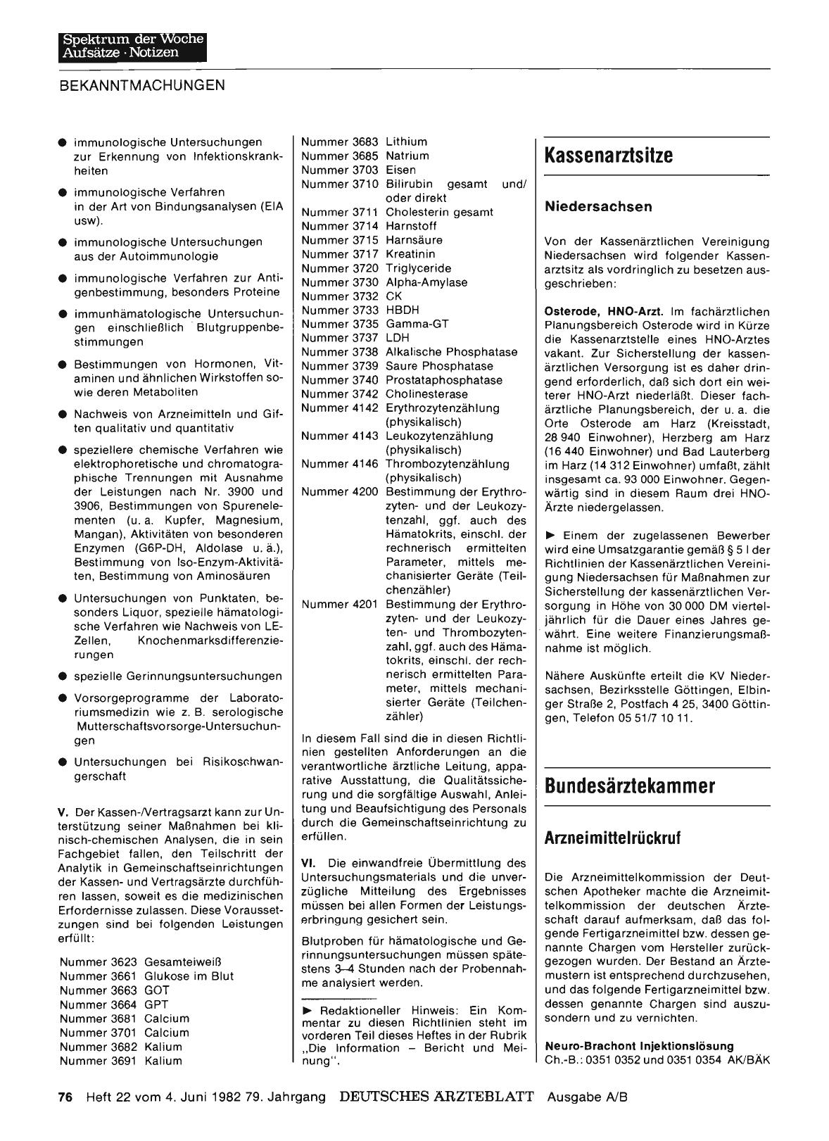 Vorschauseite 1: Kassenarztsitze