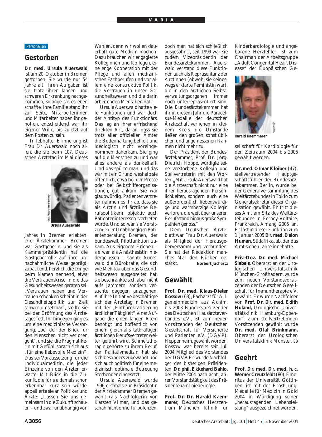 Vorschauseite 1: Gestorben