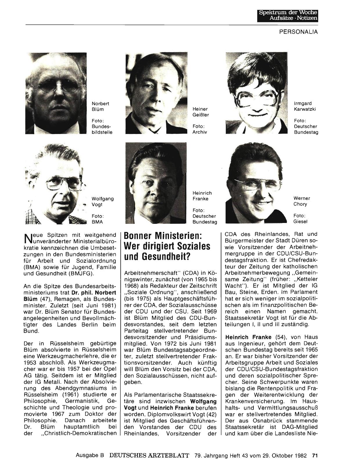 Vorschauseite 1: Bonner Ministerien: Wer dirigiert Soziales und Gesundheit?