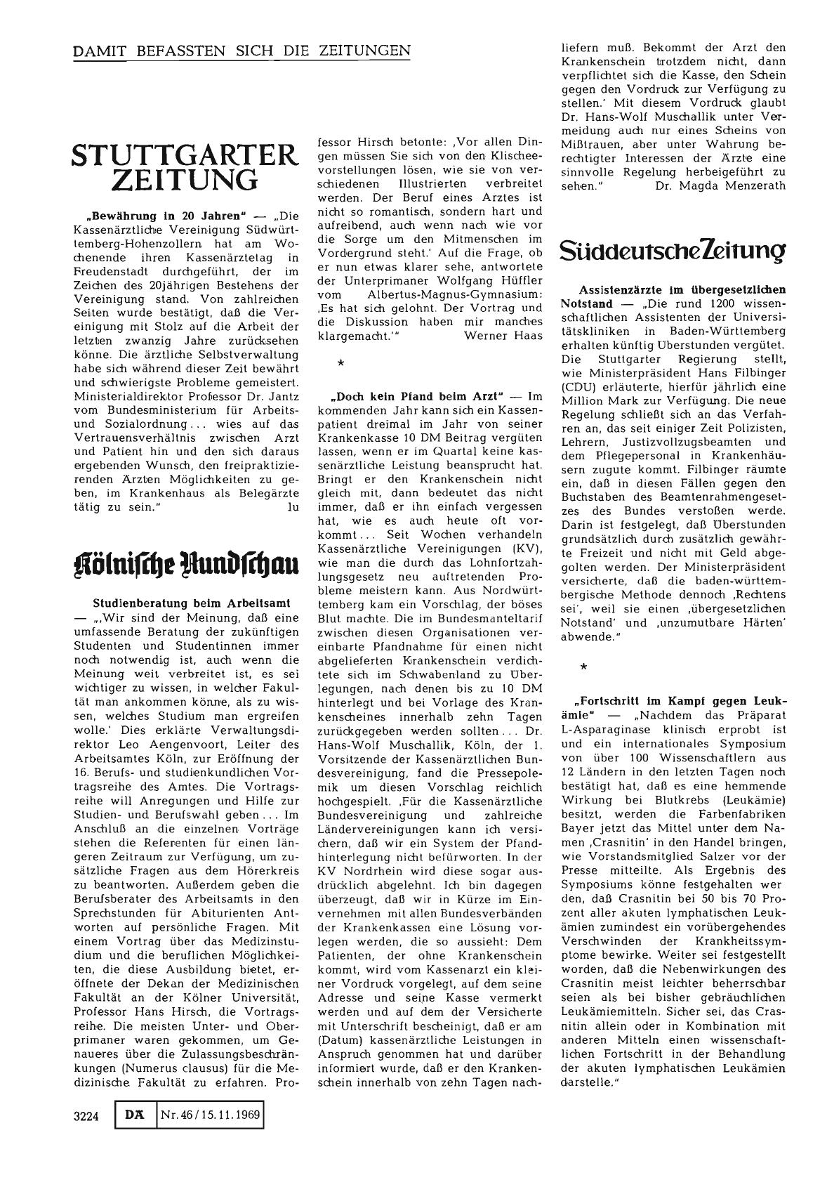 Vorschauseite 1: „Bewährung in 20 Jahren"