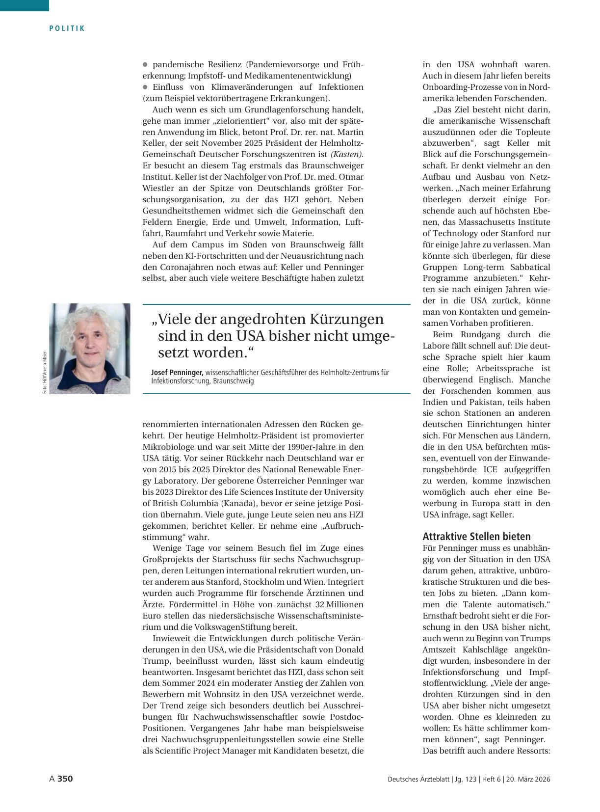 Vorschauseite 3: Infektionsforschung: Für die Medizin von morgen
