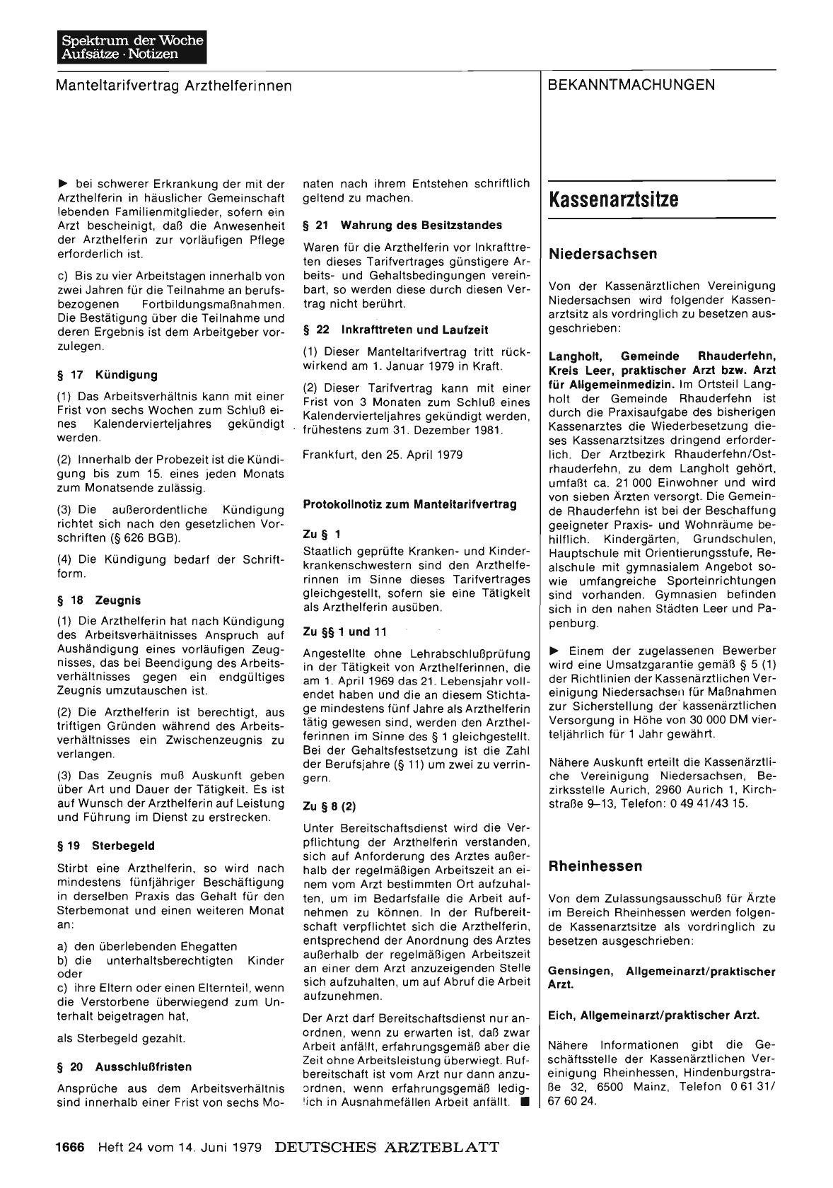 Vorschauseite 1: Kassenarztsitze