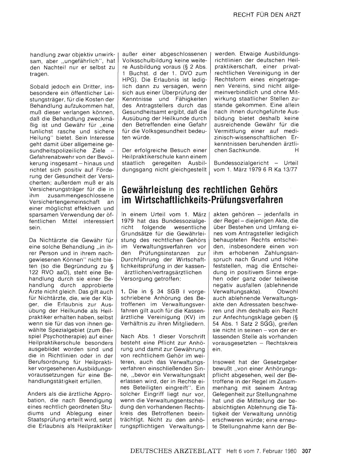 Vorschauseite 1: Gewährleistung des rechtlichen Gehörs im Wirtschaftlichkeits-Prüfungsverfahren
