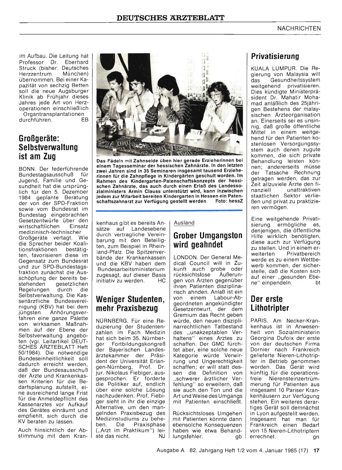 Vorschauseite 1: Der erste Lithotripter