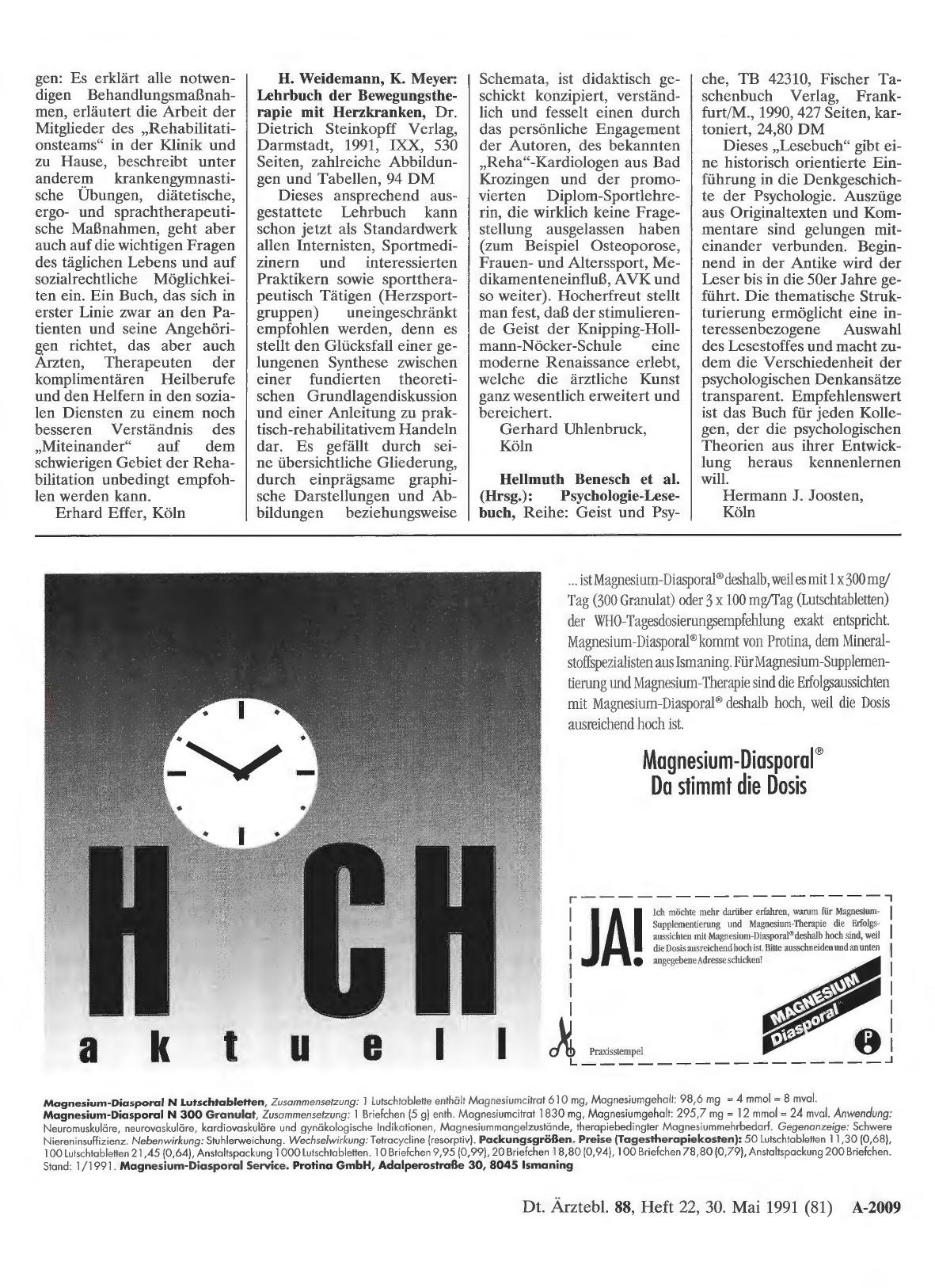 Vorschauseite 1: Hellmuth Benesch et al. (Hrsg. ): Psychologie-Lesebuch