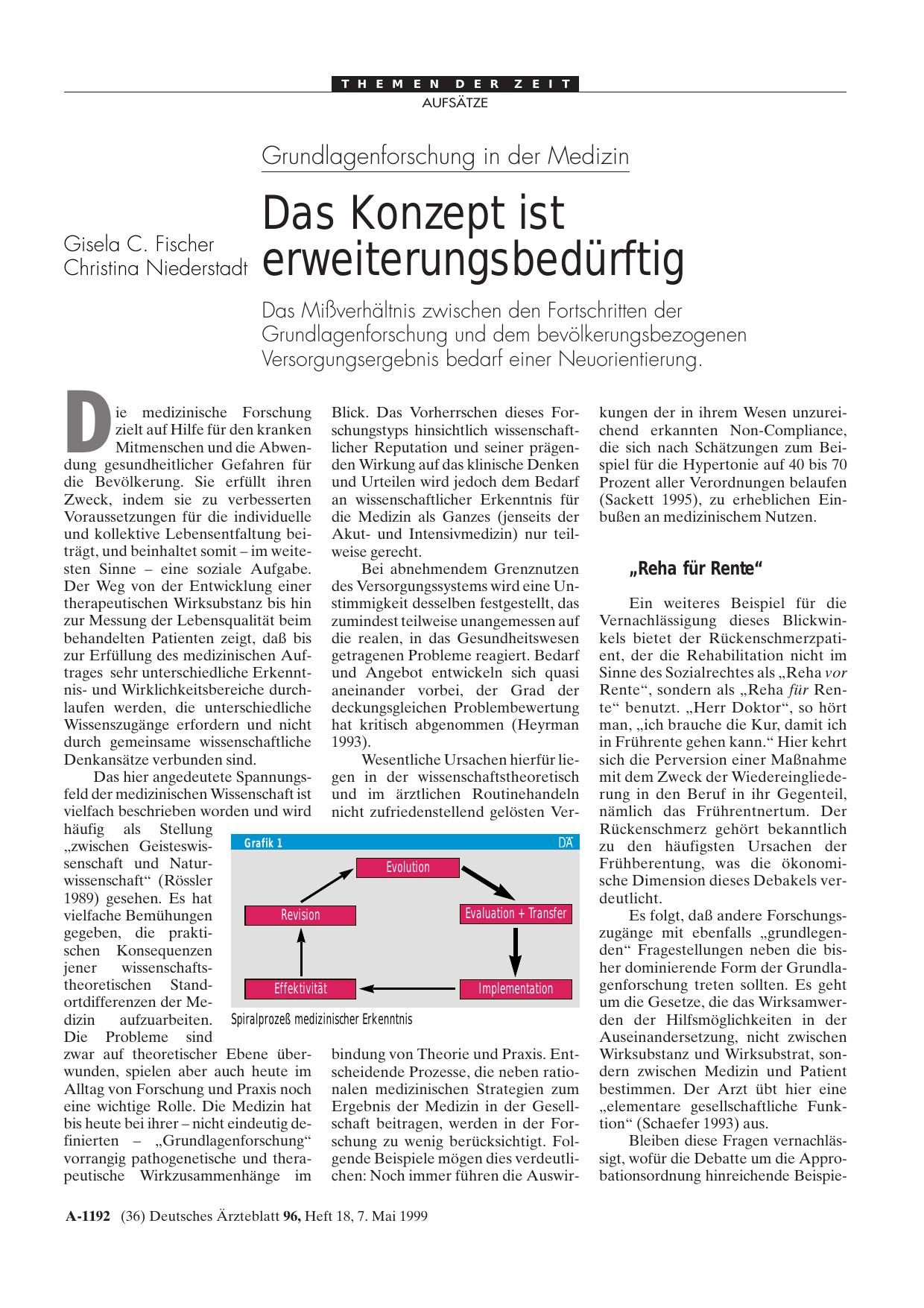 Vorschauseite 1: Grundlagenforschung in der Medizin: Das Konzept ist erweiterungsbedürftig