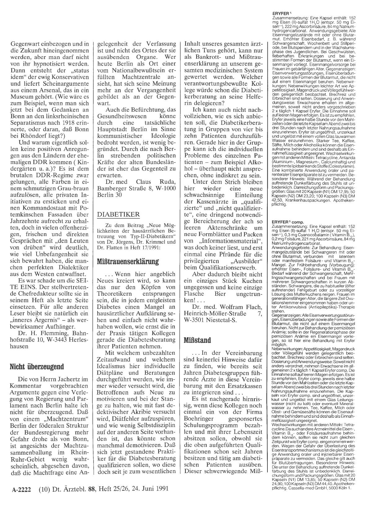 Vorschauseite 1: DIABETIKER: Mißstand