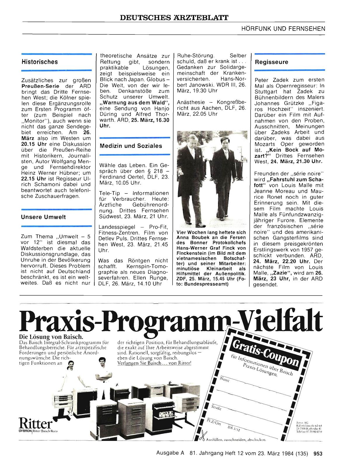 Vorschauseite 1: Historisches / Unsere Umwelt/ Medizin und Soziales / Regisseure