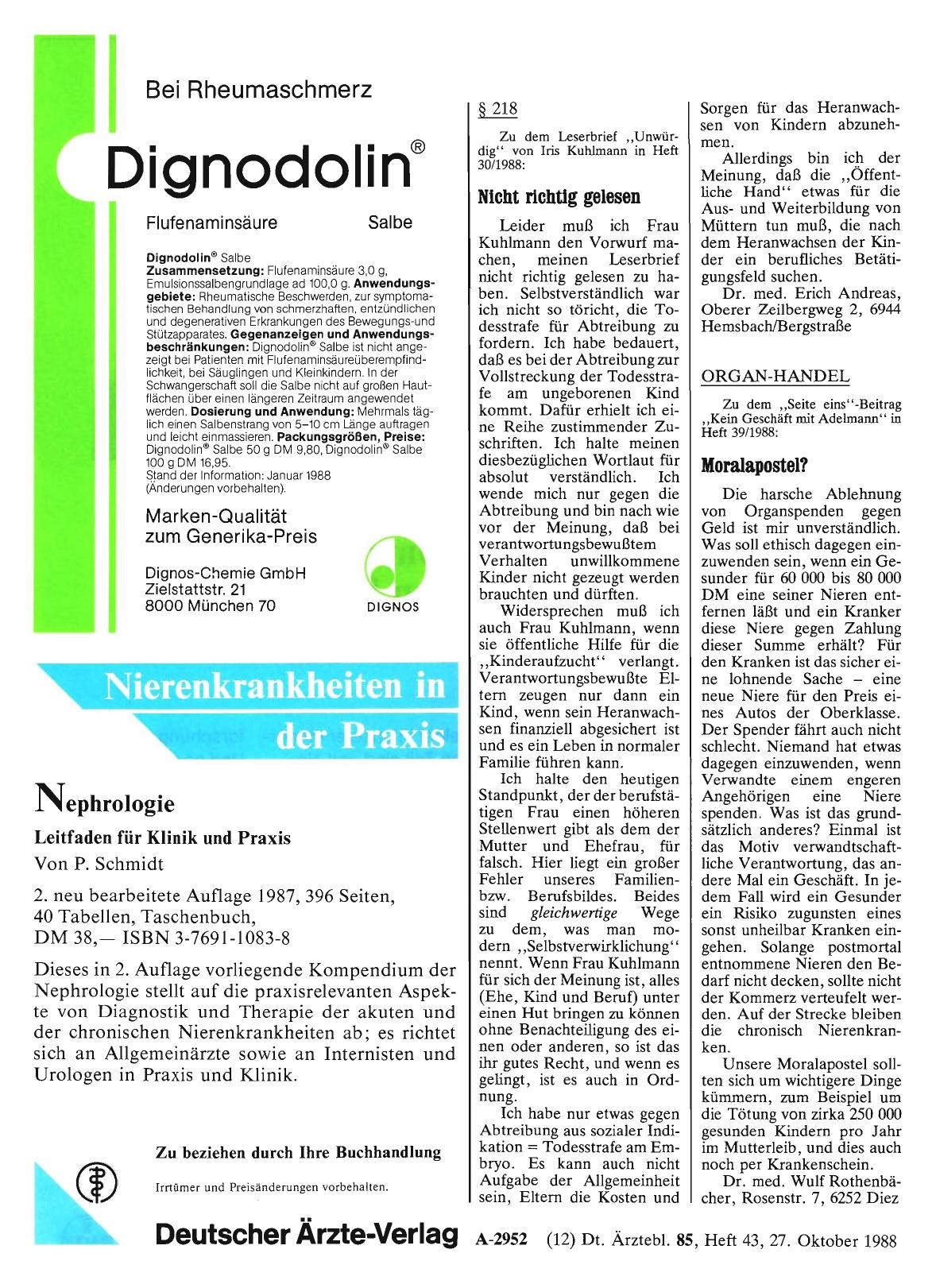 Vorschauseite 1: ORGAN-HANDEL: Moralapostel?