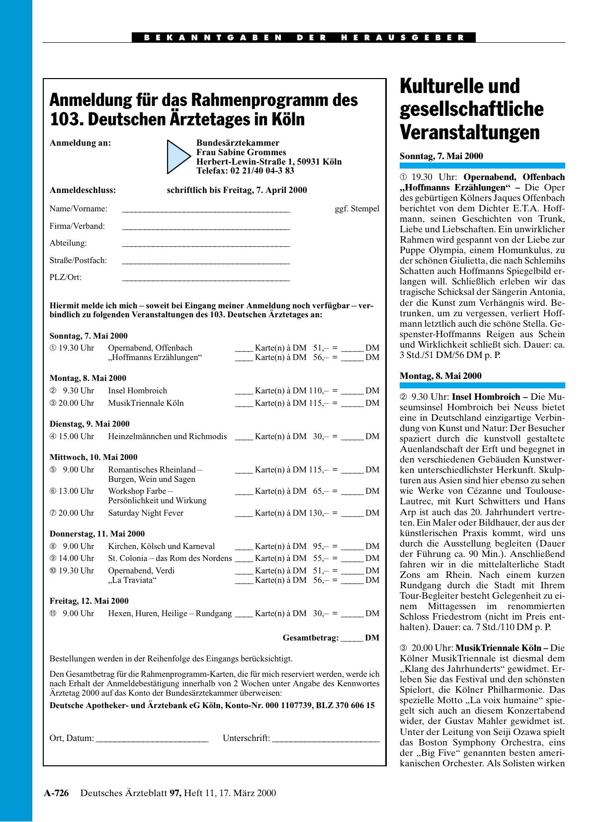 Vorschauseite 1: Kulturelle und gesellschaftliche Veranstaltungen