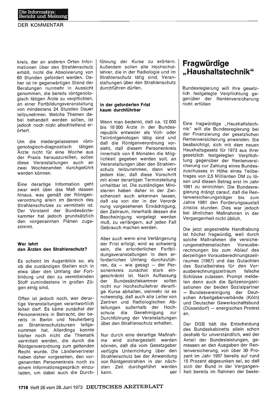 Vorschauseite 1: Fragwürdige „Haushaltstechnik"