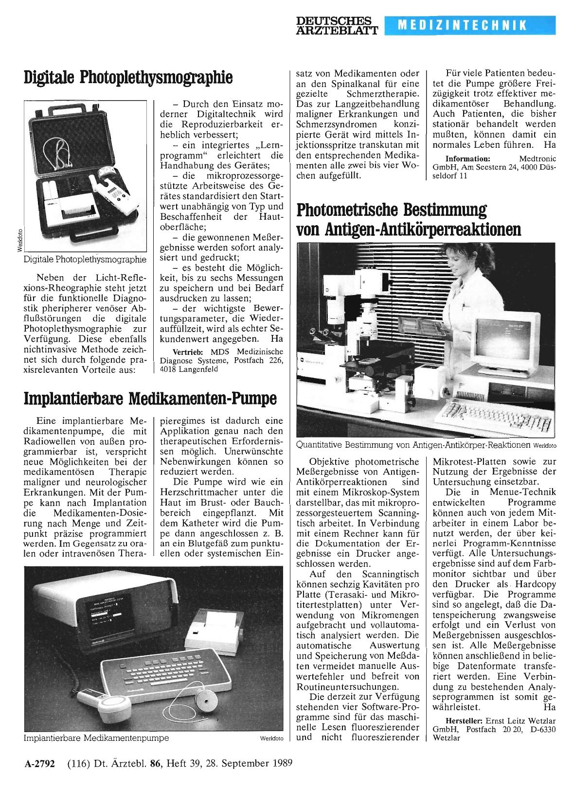 Vorschauseite 1: Implantierbare Medikamenten-Pumpe