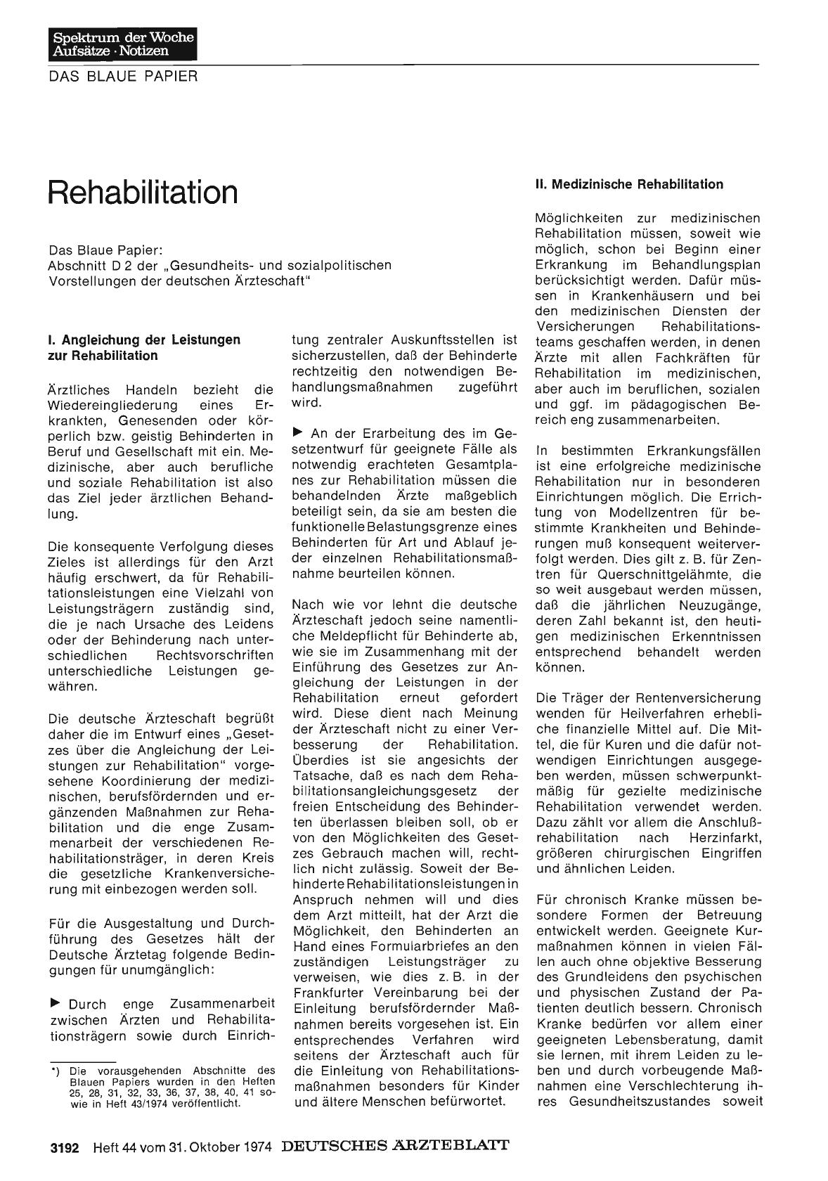 Vorschauseite 1: Rehabilitation