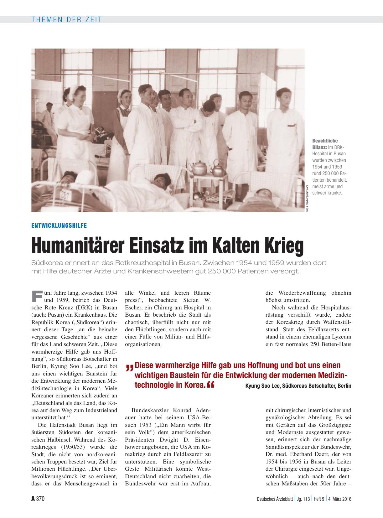 Vorschauseite 1: Entwicklungshilfe: Humanitärer Einsatz im Kalten Krieg