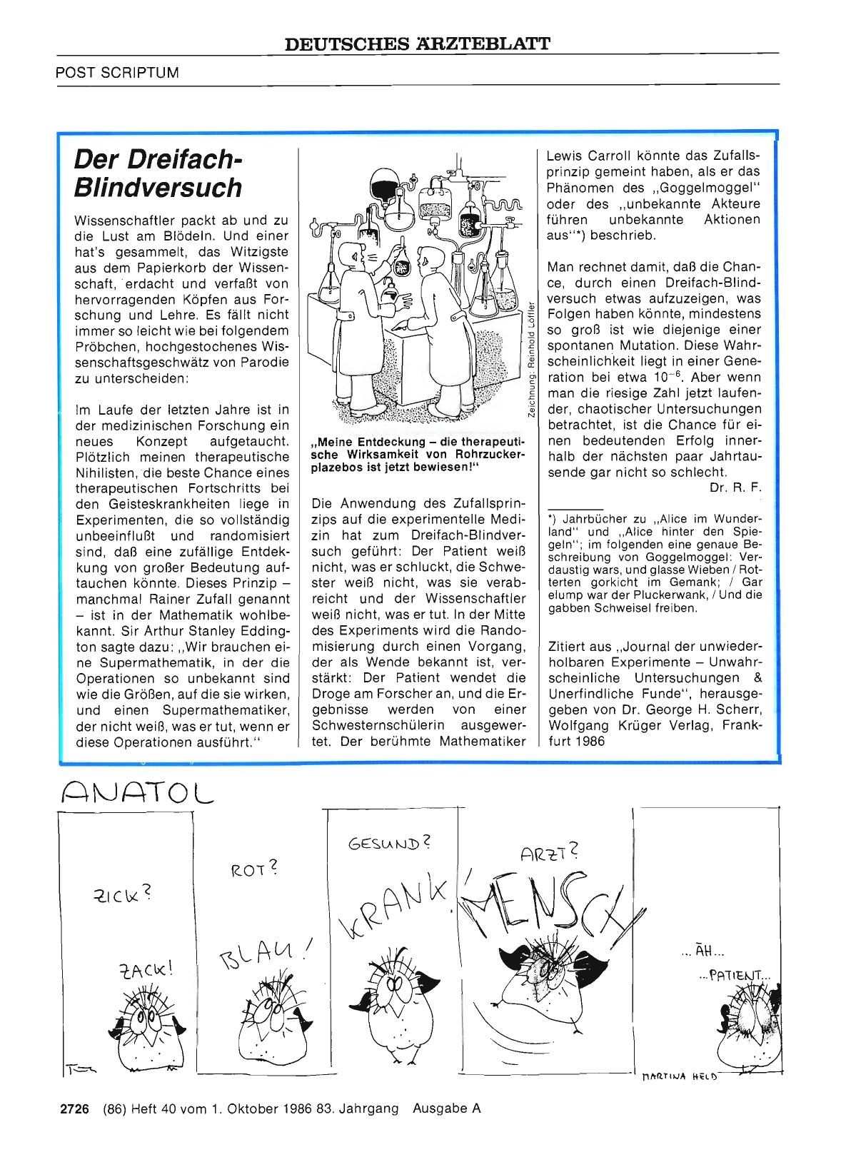Vorschauseite 1: Der Dreifach-Blindversuch