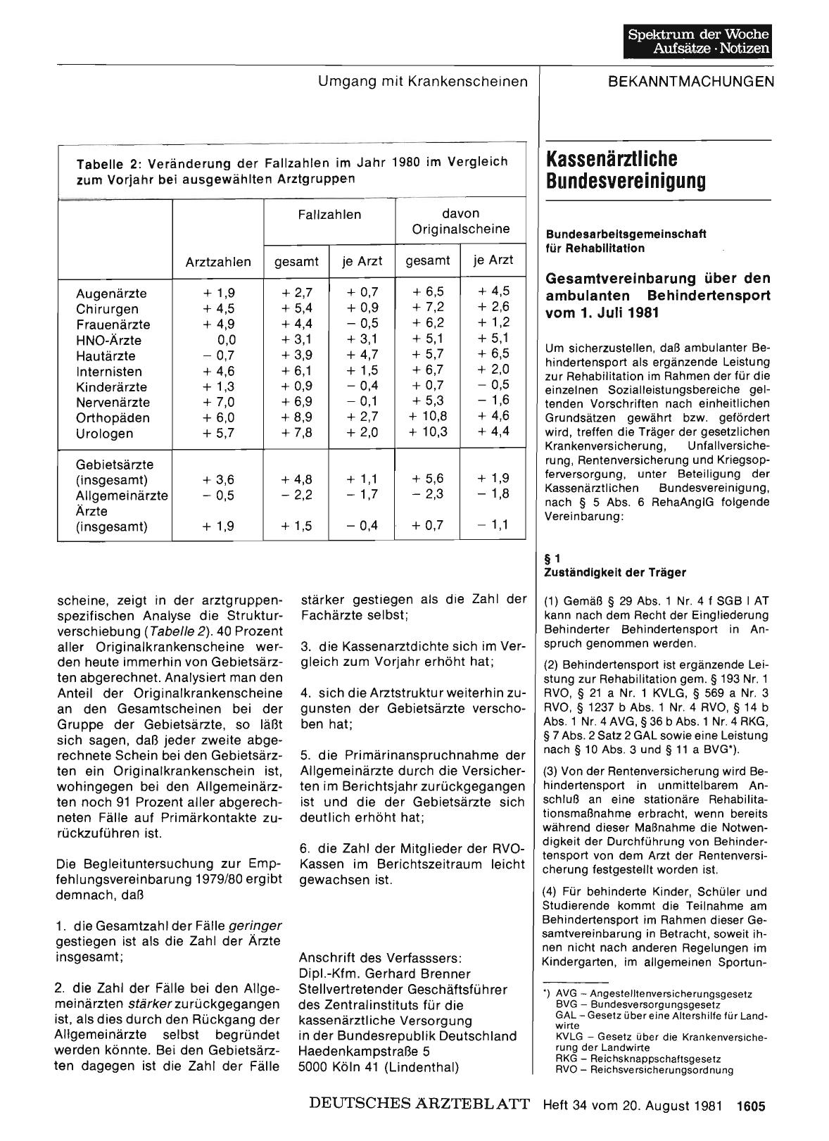 Vorschauseite 1: Kassenärztliche Bundesvereinigung