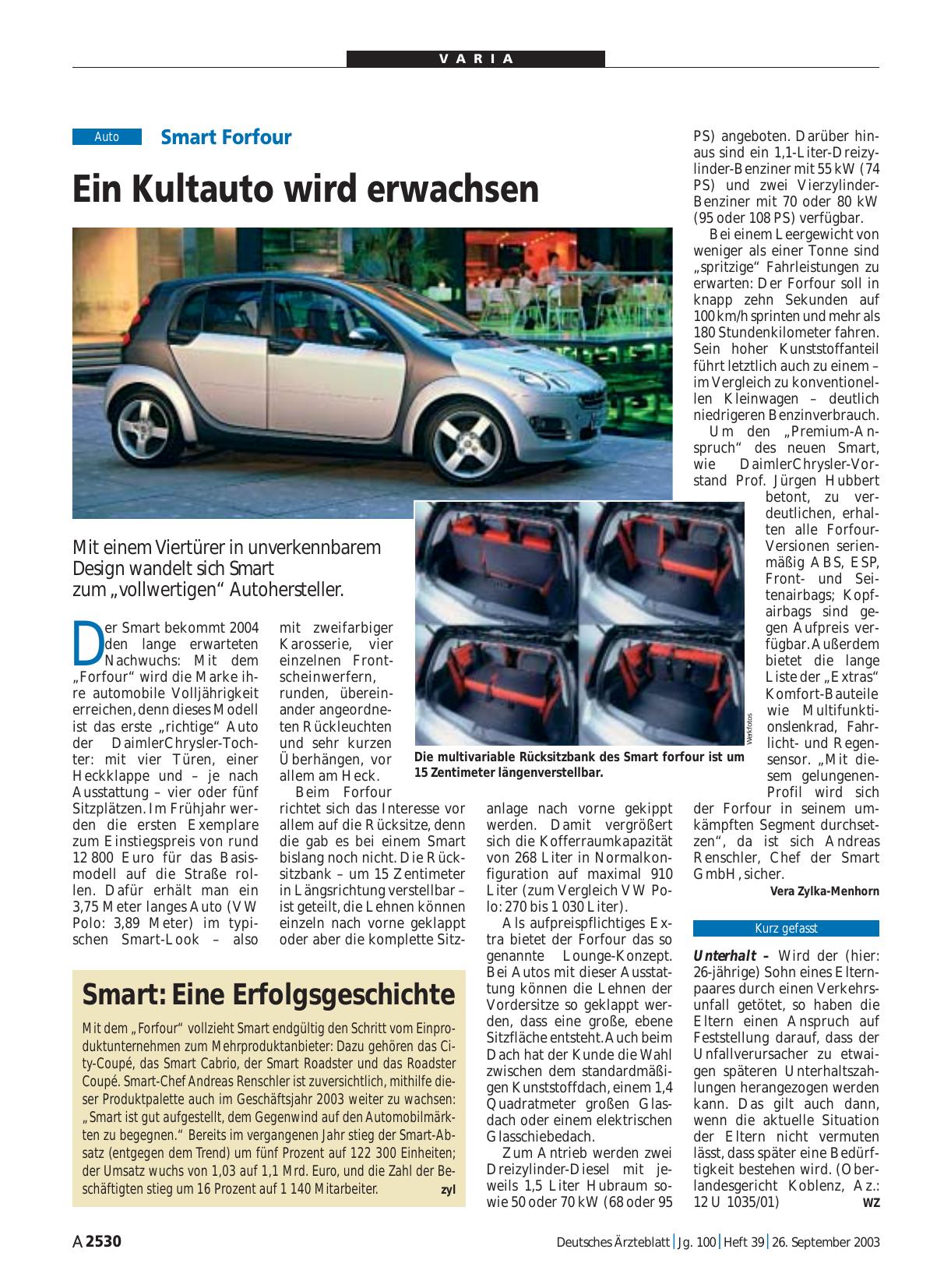 Vorschauseite 1: Smart: Eine Erfolgsgeschichte