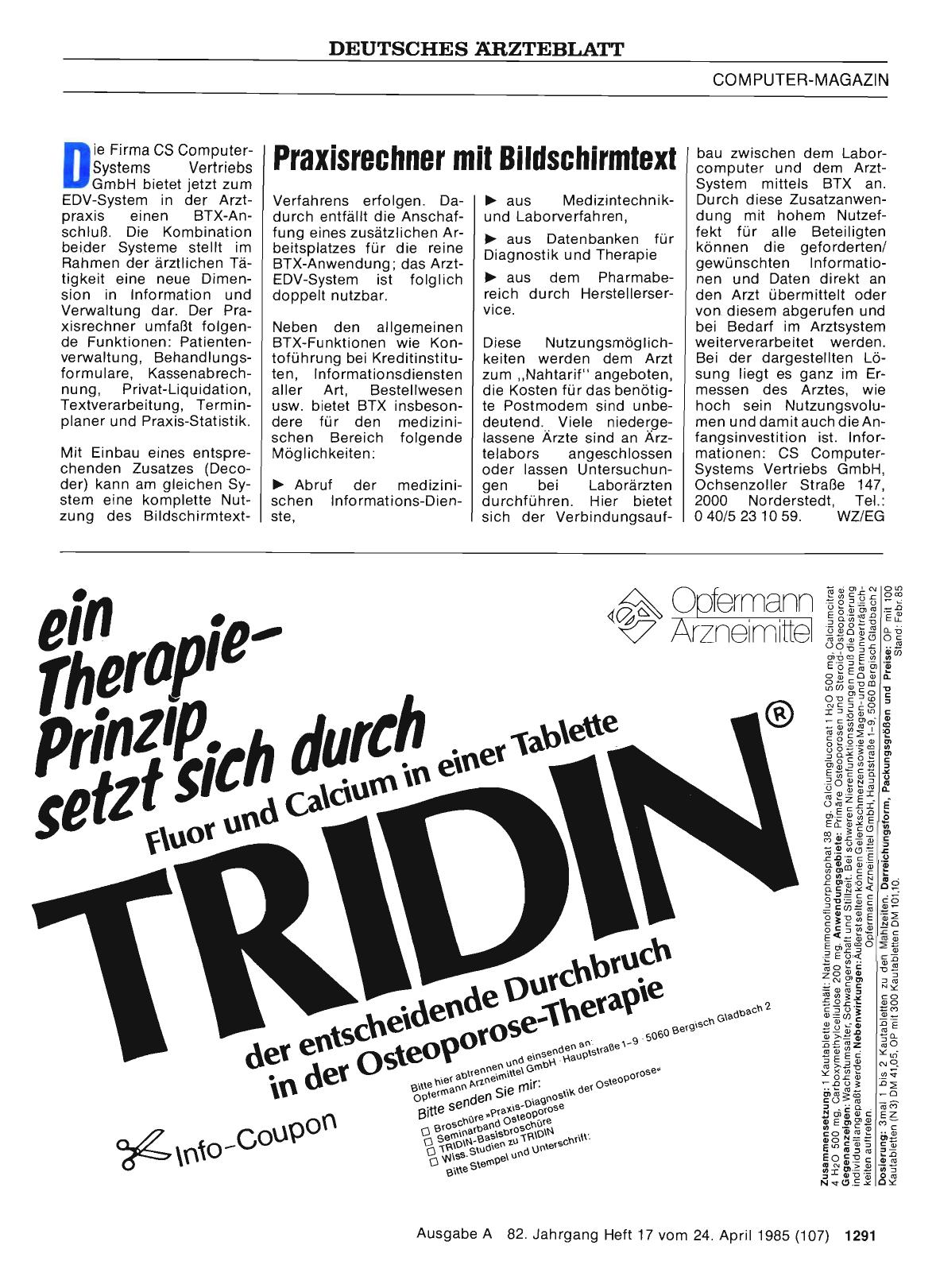 Vorschauseite 1: Praxisrechner mit Bildschirmtext