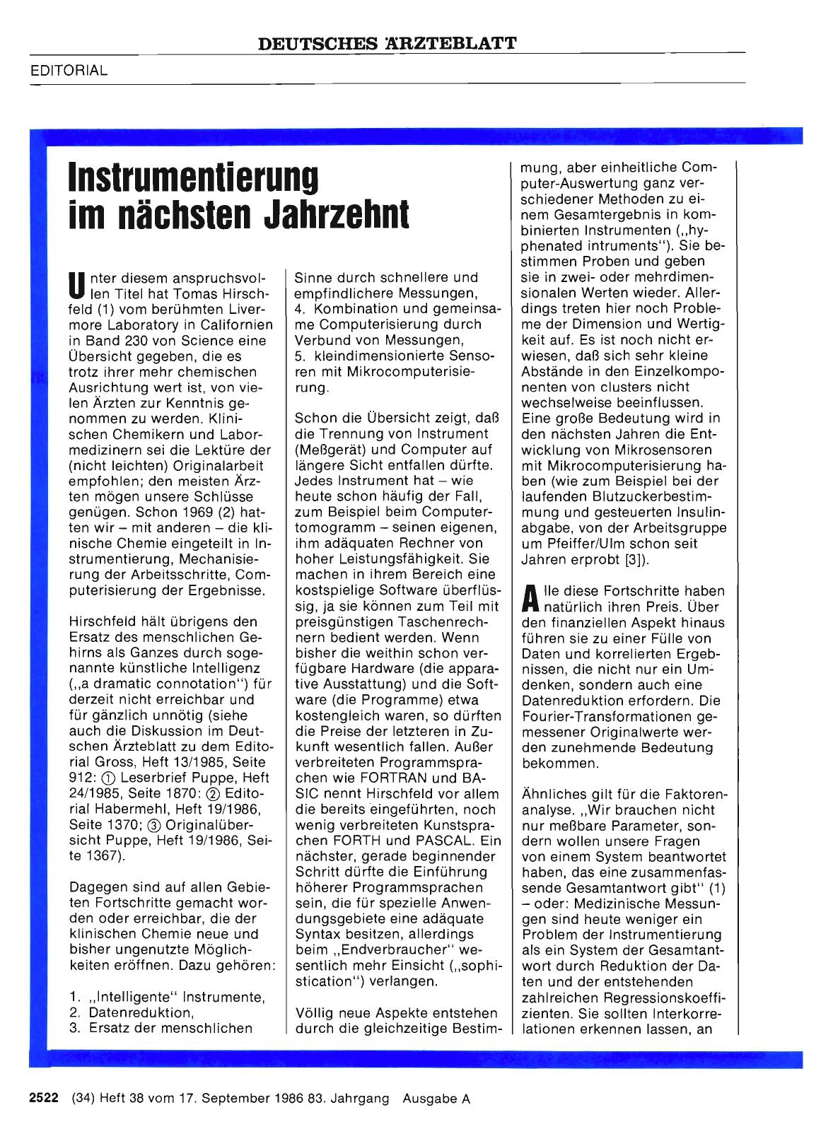 Vorschauseite 1: Instrumentierung im nächsten Jahrzehnt