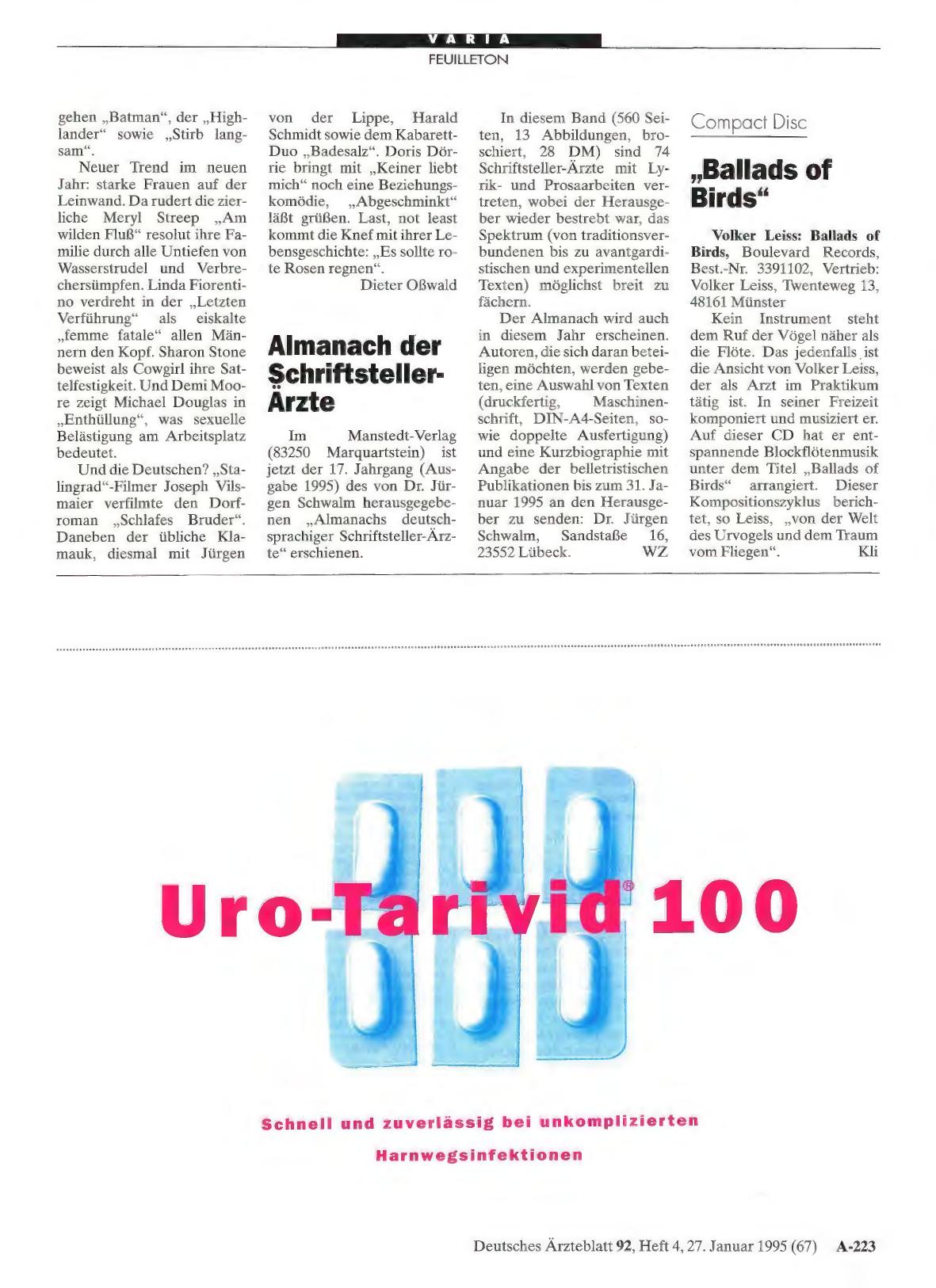 Vorschauseite 1: Almanach der Schriftsteller-Ärzte