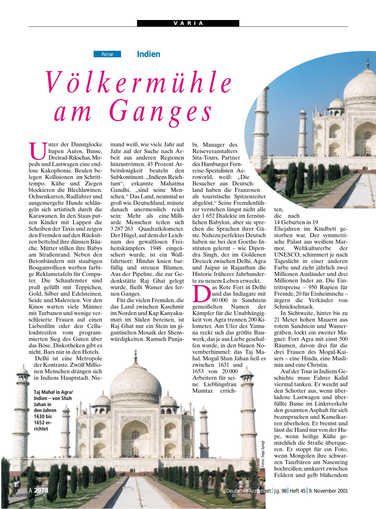 Vorschauseite 1: Indien: Völkermühle am Ganges